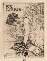 <div class="wysiwyg"><p>Armand Rassenfosse, <em>Ex-libris Marie Rassenfosse</em>, eau-forte, 7,9 x 6 cm, 1905, inv. 20814.</p></div>