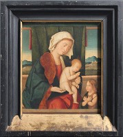 <div class="wysiwyg"><p>Anonyme italien, <em>Madone à l’Enfant Jésus avec saint Jean-Baptiste</em>, huile sur bois, 35 x 29,5 cm, fin du XV<sup>e </sup>ou début du XVI<sup>e</sup> siècle (&amp;#xa0;?), inv. 12007.</p></div>