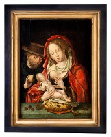 <div class="wysiwyg"><p>Anciens Pays-Bas, <em>La Sainte Famille</em>, huile sur bois, 56,5 x 45 cm, après 1518, inv. 12010 (photo Guy Focant, 2019).</p></div>