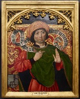 <div class="wysiwyg"><p>Attribué à Diego de la Cruz, <em>Le prophète Daniel</em>, huile sur bois, 60,3 x 47,2 cm, vers 1495, inv. 12015 (photo Benoît Mahaux, 2018).</p></div>