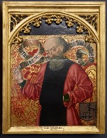 <div class="wysiwyg"><p>Attribué à Diego de la Cruz, <em>Le prophète Isaïe</em>, huile sur bois, 59,8 cm x 46,6 cm, vers 1495, inv. 12016 (photo Benoît Mahaux, 2018).</p></div>