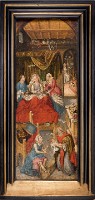 <div class="wysiwyg"><p>Allemagne du Sud (Bavière ?), <em>La Naissance de la Vierge, a</em>vec au revers une Vierge en grisaille, huile sur bois, 79,5 x 31 cm, vers 1450, inv. 12037 (photo Guy Focant, 2019).</p></div>