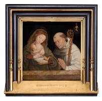 <div class="wysiwyg"><p>Entourage de Pieter Coeck van Aelst, <em>La Lactation de saint Bernard, </em>huile sur bois, 56,9 x 55,5 cm, entre 1531 et 1545<em>, </em>inv. 12046 (photo Guy Focant, 2019).</p></div>