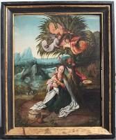 <div class="wysiwyg"><p>Anvers, <em>Le Repos pendant la fuite en Égypte</em>, huile sur bois, 61,8 x 49,2 cm, vers 1525-1530, inv. 12047.</p></div>